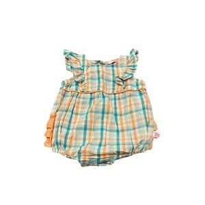 RuffleButts Baby Girl's Romper - Size 0-3 months - Like New!